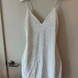 Windsor White Sequin Mini Dress